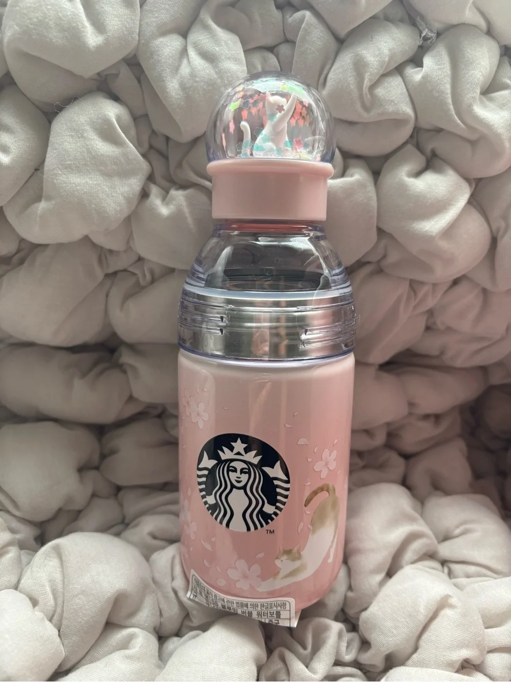 Starbucks 16 oz special edition Japan Cherry Blossom bubble water bottle